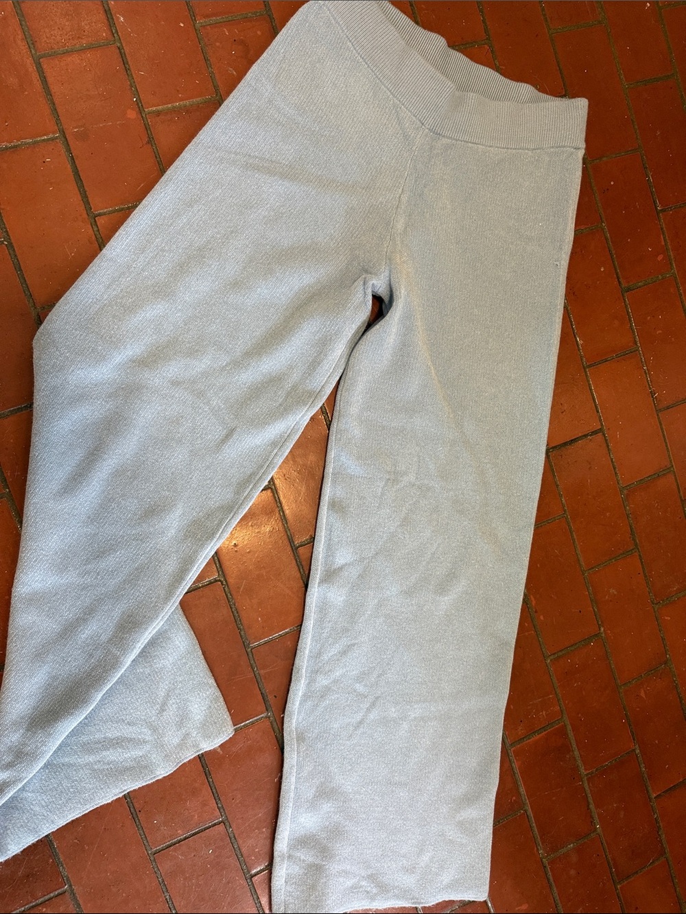 Rachel Zoe Light Blue Knit super soft pants S